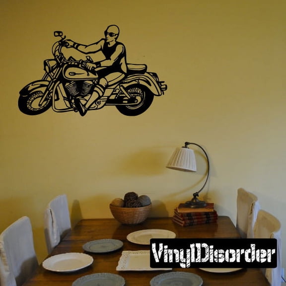 Chopper Wall Decal - Vinyl Decal - Car Decal - DC 023 - 36 Inches
