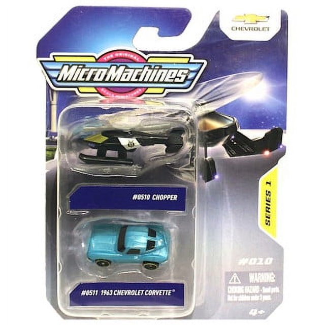 Chopper & 1963 Chevrolet Corvette Micro Machines 2pk