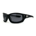 thumbnail image 1 of Choppers Classic Foam Pad Goggle Style Wrap Biker Sunglasses Matte Black, 1 of 4