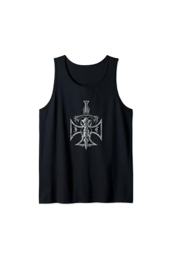 Choppers Dagger Iron Cross Cool Vintage Biker Tank Top Size S-3XL