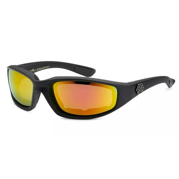 Choppers Wind Resistant Riding Sunglasses Glasses Padded Sports Motorcycle