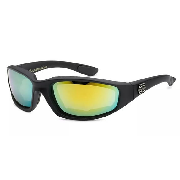 Choppers Wind Resistant Riding Sunglasses Glasses Padded Sports Motorcycle