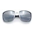 thumbnail image 1 of Choppers Wrap Sunglasses for Men UV400 Polycarbonate Lens Lightweight Sport Fit Durable Frame Driving Outdoor Eyewear Silver Frame - Silver Mirror Lens, 1 of 7