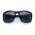 thumbnail image 1 of Choppers Wrap Sunglasses for Men UV400 Polycarbonate Lens Lightweight Sport Fit Durable Frame Driving Outdoor Eyewear Black Frame - Black Lens, 1 of 7