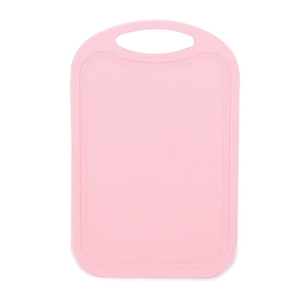 Plastic Chopping Block Meat Vegetable Cutting Board Non-Slip Anti Overflow With Hang Hole Chopping Board Pink