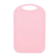Plastic Chopping Block Meat Vegetable Cutting Board Non-Slip Anti Overflow With Hang Hole Chopping Board Pink
