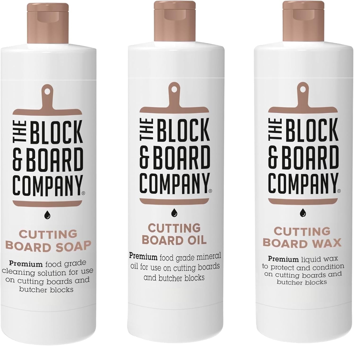 The Block & Board Company Specialist Chopping Board Complete Kit Food ...