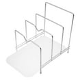 thumbnail image 1 of Chopping Board Stand Pot Lid Organizer Cutting Board Stand Cutting Board Storage Rack Stainless Steel Pot Lid Rack, 1 of 6