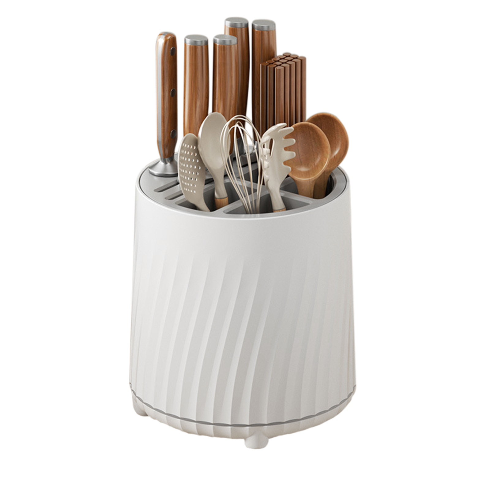 Chopstick Holder Rotary Knife Rack Multi-functional 360-degree Rotating ...