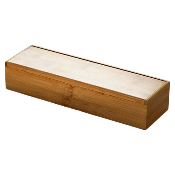 Houderco Chopsticks Box Storage Bamboo 1Pcs 11.8X3.5X2.4In