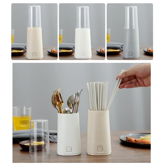 NIAIZEK Beige Chopsticks Rack for Kitchen Organization, 1 Pack, 3.3 x 3.3 x 9.8 Inches, and Space-Saving