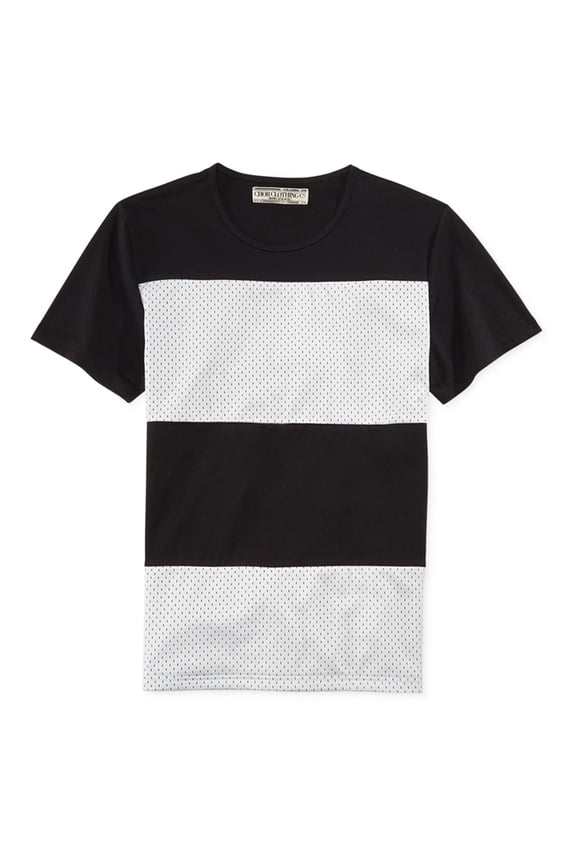 Company Mens Cut & Sew Mixed Embellished T-Shirt, Black, X-Large