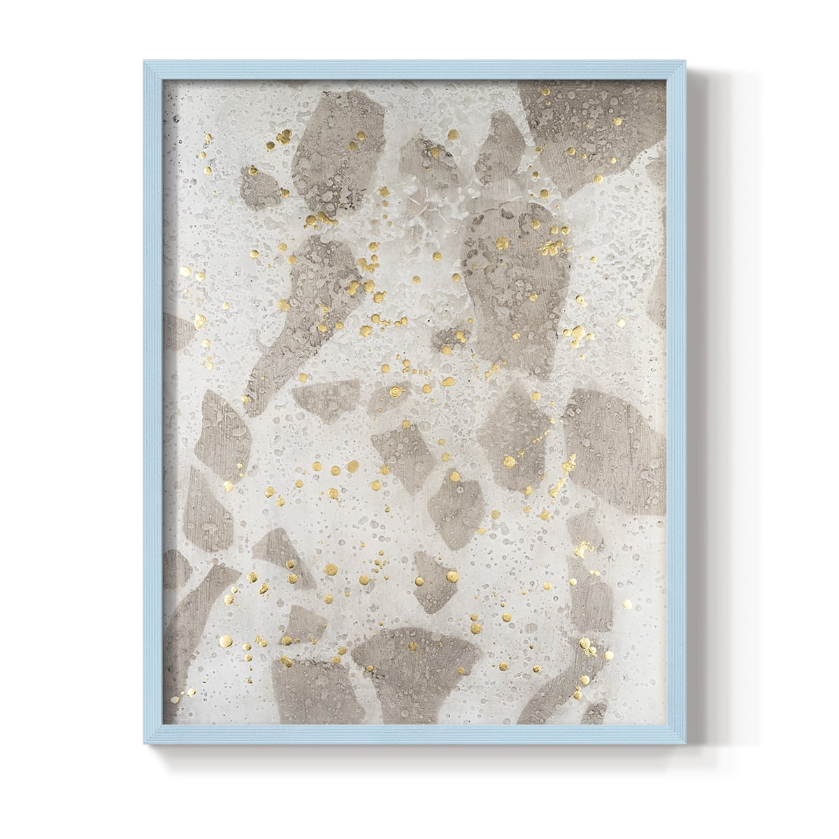 Chordata II Framed Print in Blue Solid Wood Framed Print No Nail Hanging