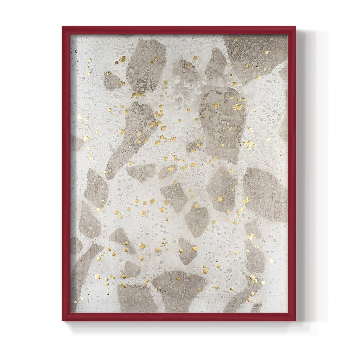 Chordata II Framed Print in Red Solid Wood Framed Print No Nail Hanging