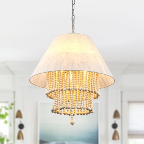 Chords Attic 21" Crystal Chandelier Adjustable Height Pendant Light Fixture for Living Room, Dining Room, Bedroom