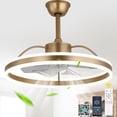 thumbnail image 1 of Chords Attic 24" Smart Dimmable LED Ceiling Fan With Light, Remote, APP Control, Adjustable Color Temperature, 6-Speed Reversible, For Living Room, Bedroom, 1 of 11