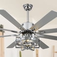 thumbnail image 1 of Chords Attic 65" 8-Blade Reversible Ceiling Fan with Lights and Remote Control, 6-Speed, Timer Setting Quiet DC Motor, 1 of 11