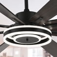 thumbnail image 1 of Chords Attic 72" Reversible 8-Blade Ceiling Fan with LED Lights, Remote 3-Color, 6-Speed and Timer, 1 of 11