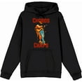 thumbnail image 1 of "Chords & Chaps" Cowboy Americana Adult Black Long Sleeve Hoodie-XS, 1 of 3