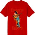 thumbnail image 1 of "Chords & Chaps" Cowboy Americana Adult Red Crew Neck Short Sleeve Tee-3XL, 1 of 2
