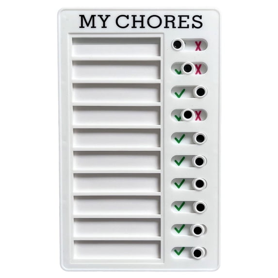 Chore Board, Chore Chart, Morning Routine Forfor Home, Work, Office, White 1