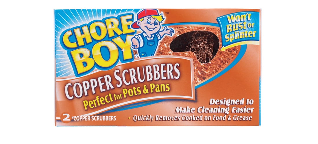Chore Boy 10811435002159V Copper Scrubber/Scouring Pad, 2-Pack