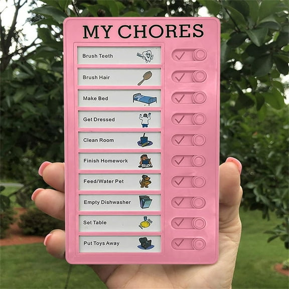 Chore Chart For Adults Boards To Do List RV Checklist Board Portable Chores Chart For Multiple Kids Detachable Plastic DIY Message Home Travel Planning Reminder Chart