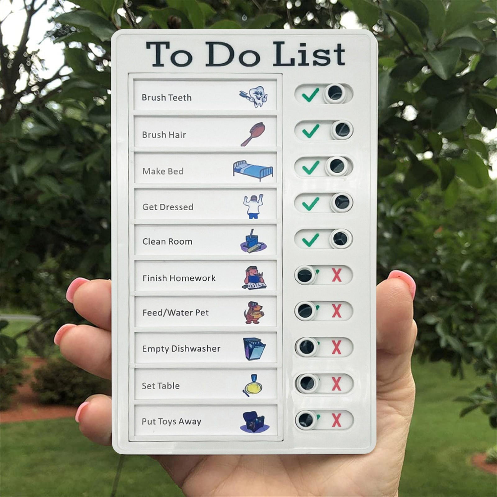 Chore Chart For Adults Boards To Do List Rv Checklist Board Portable 