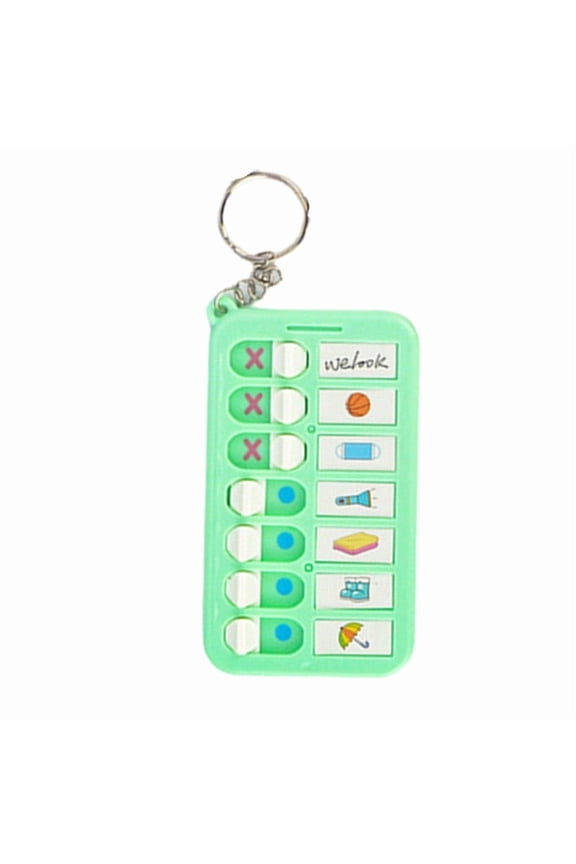 Chore Chart Keychains Portable Daily Schedule Keyring Car Key Chain Daily Plan Board Keychain Checklist Keychain