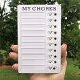 thumbnail image 1 of Chore Checklist Board, Sliding My Chores Task Tracker, Reusable Plastic Daily Schedule, For Kids & Adults, 7.87"×4.72" 1PC (White), 1 of 8