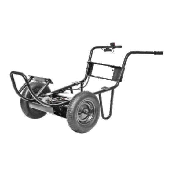 Chore Warrior Electric Power Assist Wheelbarrow Without Poly Tub
