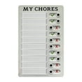 thumbnail image 1 of My Chores Portable Memo Board Reusable RV Checklist Daily Affairs Checklist Board with Slider Detachable Form To Do List Notepad for Check Items and Form Good Habit, 1 of 1