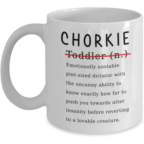 Chorkie Mug - Funny And Cute Mugs - White 11oz 15oz Ceramic Tea Coffee Cup