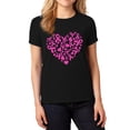 thumbnail image 1 of Chorokhi Heart Ribbon Breast Cancer Awareness Women’s T-Shirt – Black, Large, 1 of 1