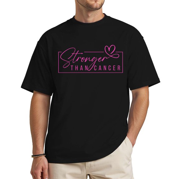 Chorokhi Stronger Than Breast Cancer Unisex T-Shirt – Black Small