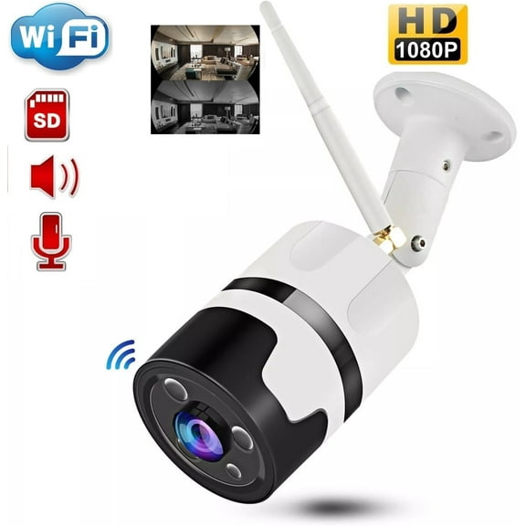 Chortau 1080P Wifi Outdoor Security Camera, Home Surveillance with Motion Detection, Bullet Camera with 2-Way Audio, Night Vision, IP66 Waterproof