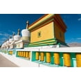 thumbnail image 1 of Chortens and prayer flags at Dali Lama's Ladakh home, Ladakh, India Poster Print by Ellen Clark (24 x 36), 1 of 1
