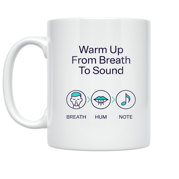 Chorus Warmup Design - Music Enthusiast - 11 oz Ceramic Coffee Mug
