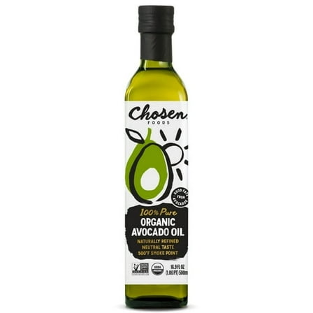 Chosen Foods 100% Pure Organic Avocado Oil 16.9 fl Oz - 2 Pack