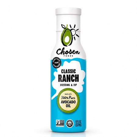 Chosen Foods Classic Ranch Dressing and Dip made with 100% Pure Avocado Oil 8 fl Oz