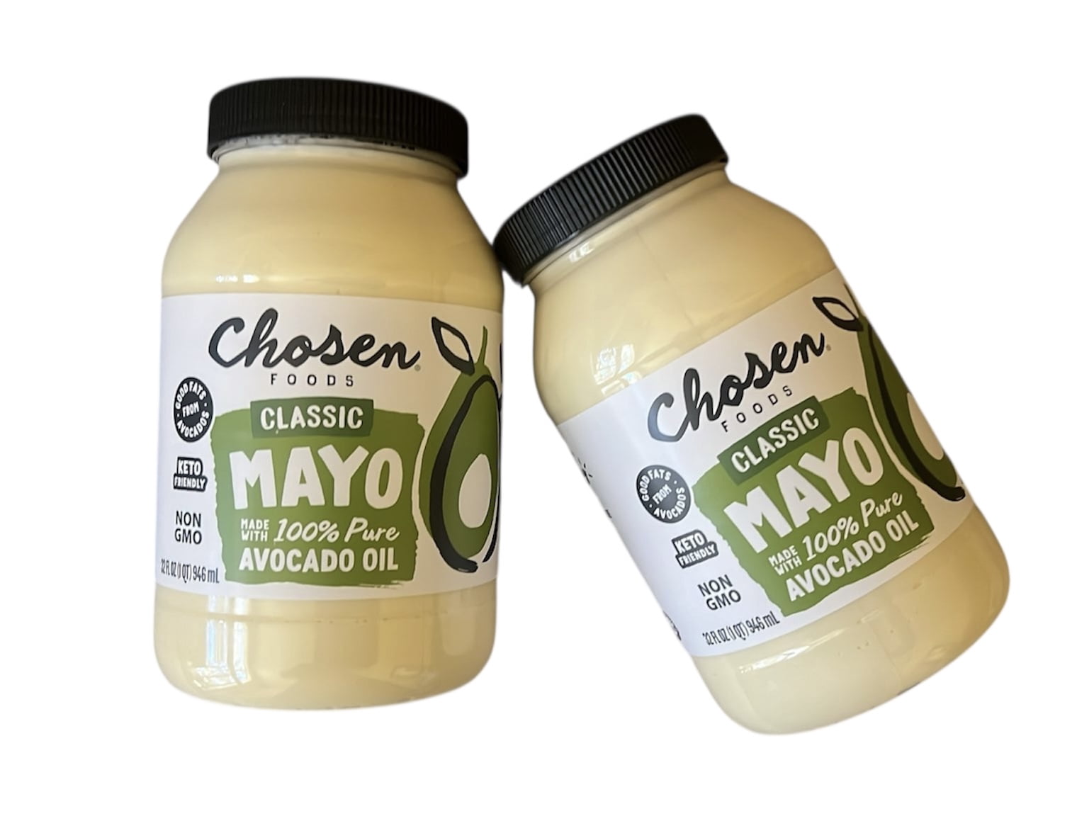 Chosen Foods Avocado Oil Classic Mayo, 32 fl oz (Pack Of 2)