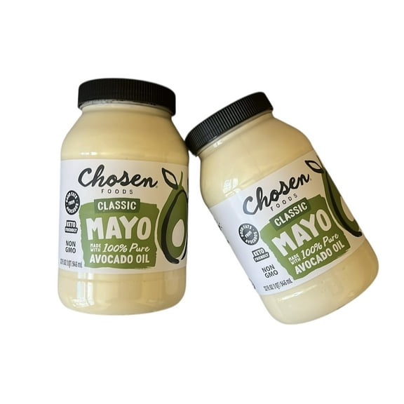 Chosen Foods Avocado Oil Classic Mayo, 32 fl oz (Pack Of 2)