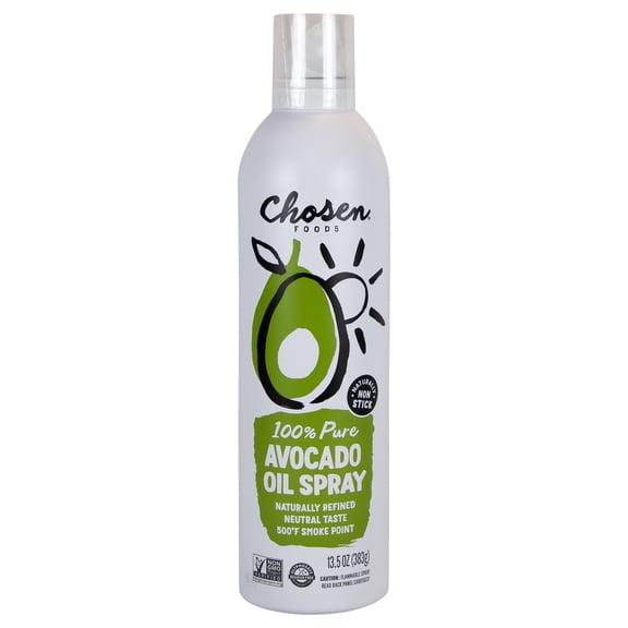 Chosen Foods Avocado Oil Spray 100% - 13.5 oz (Pack of 6) - Healthy Cooking Spray