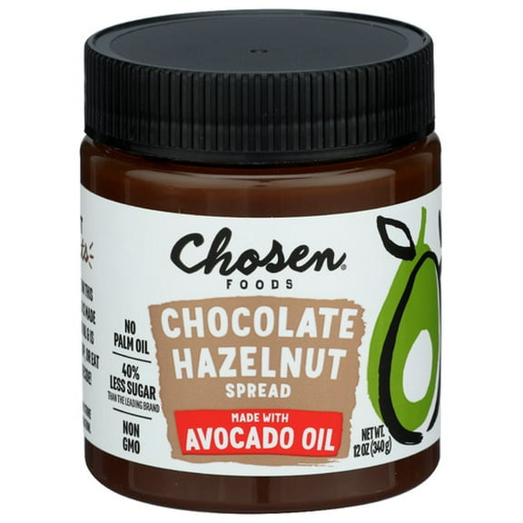 Chosen Foods Chocolate Hazelnut Spread 12 oz (Pack of 6)