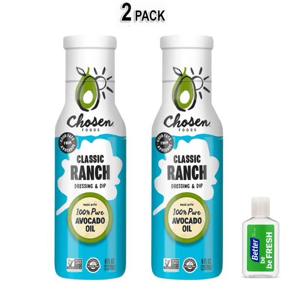 Chosen Foods Classic Ranch Dressing and Dip made with 100% Pure Avocado Oil 8 fl oz