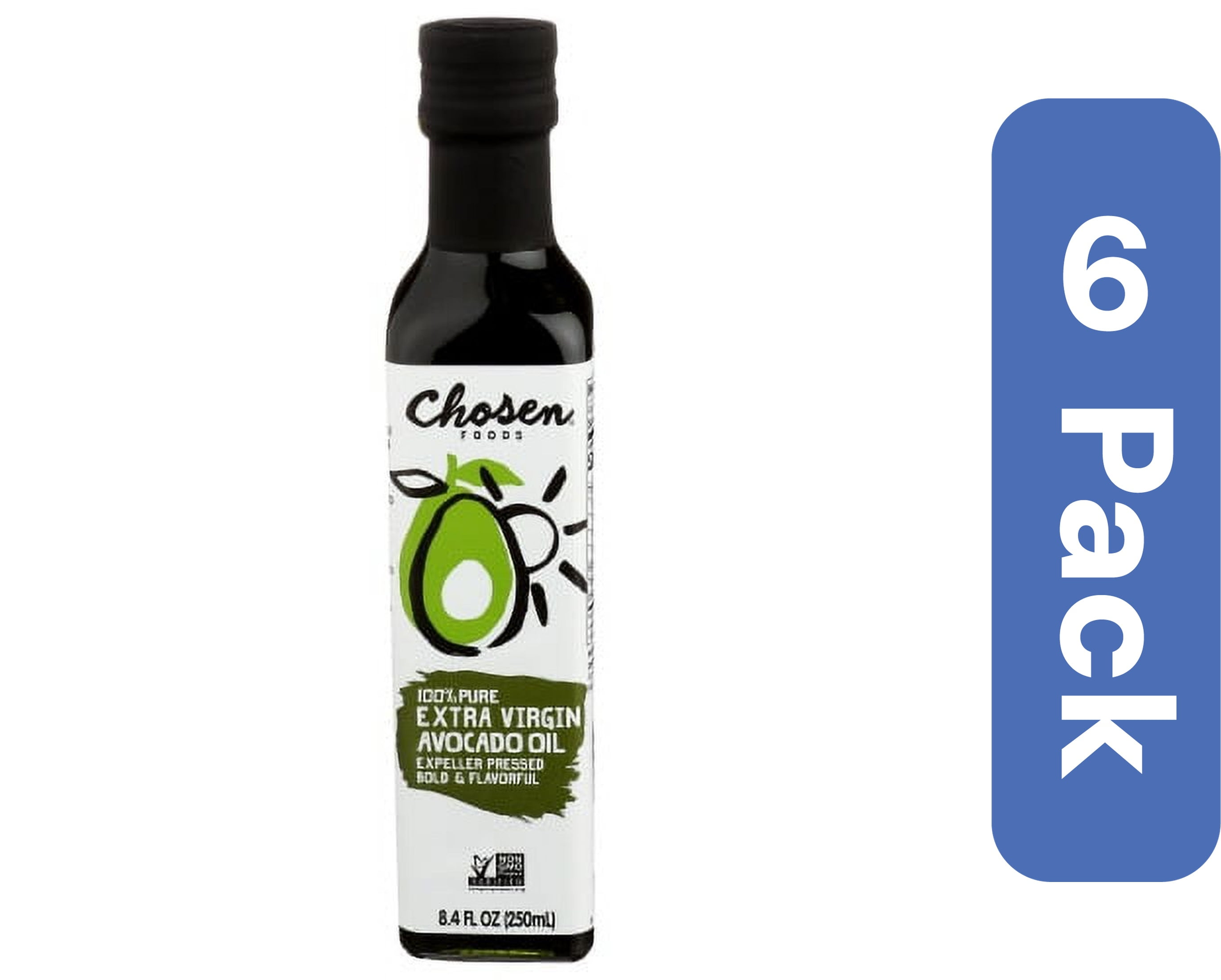 Chosen Foods Extra Virgin Avocado Oil 250 ml (Pack Of 6)
