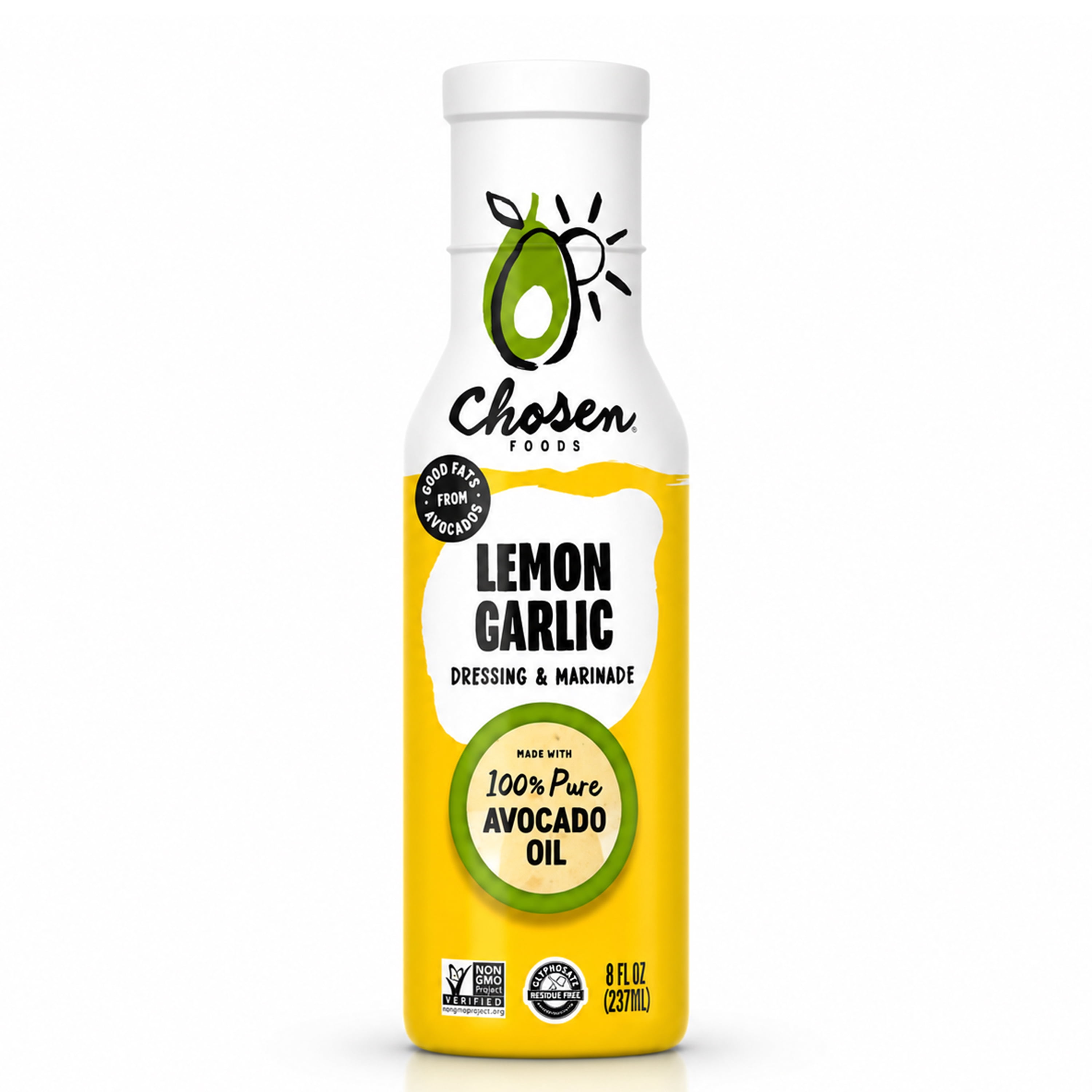 Chosen Foods Lemon Garlic Dressing & Marinade 8 fl oz with Avocado