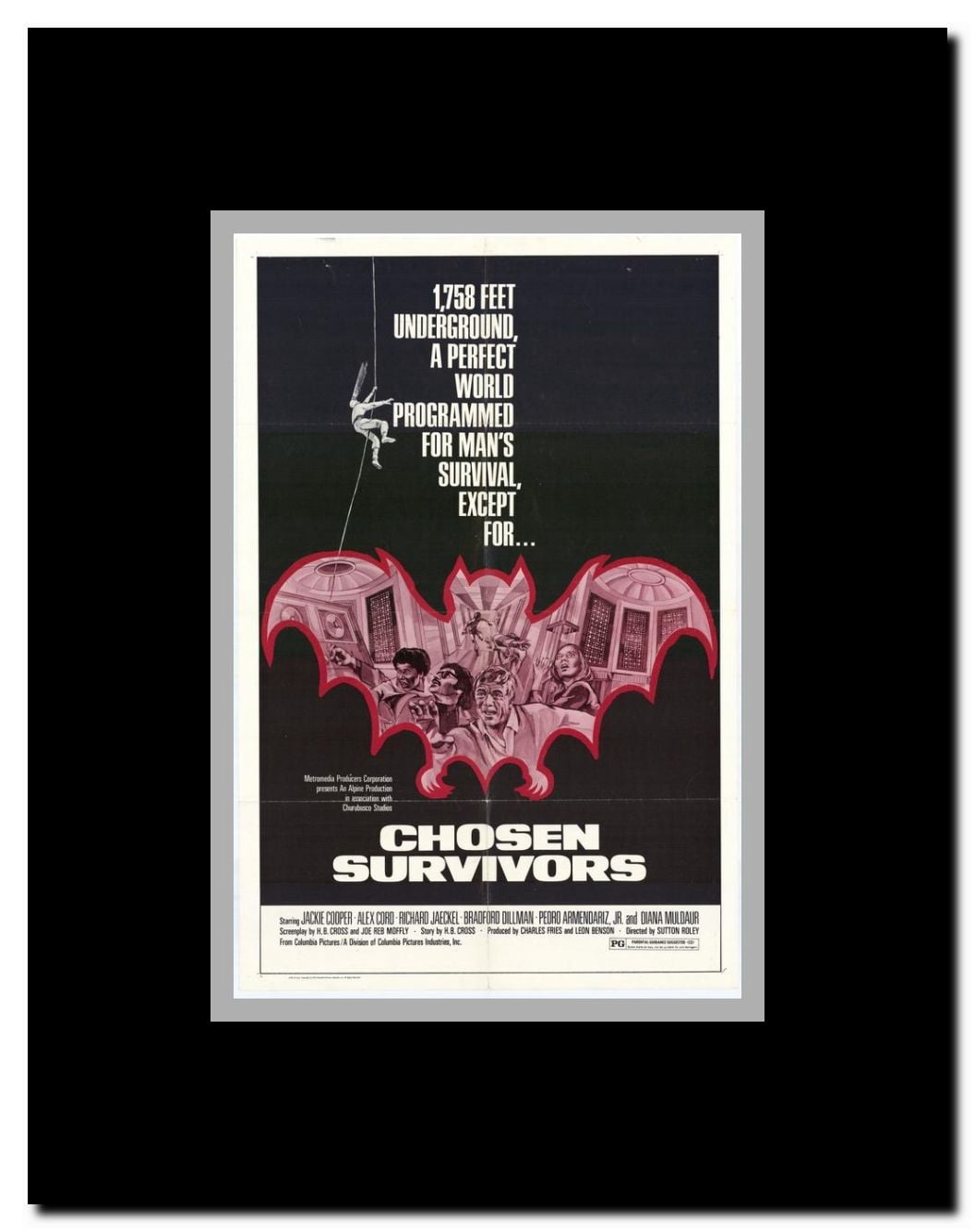 Chosen Survivors Framed Movie Poster