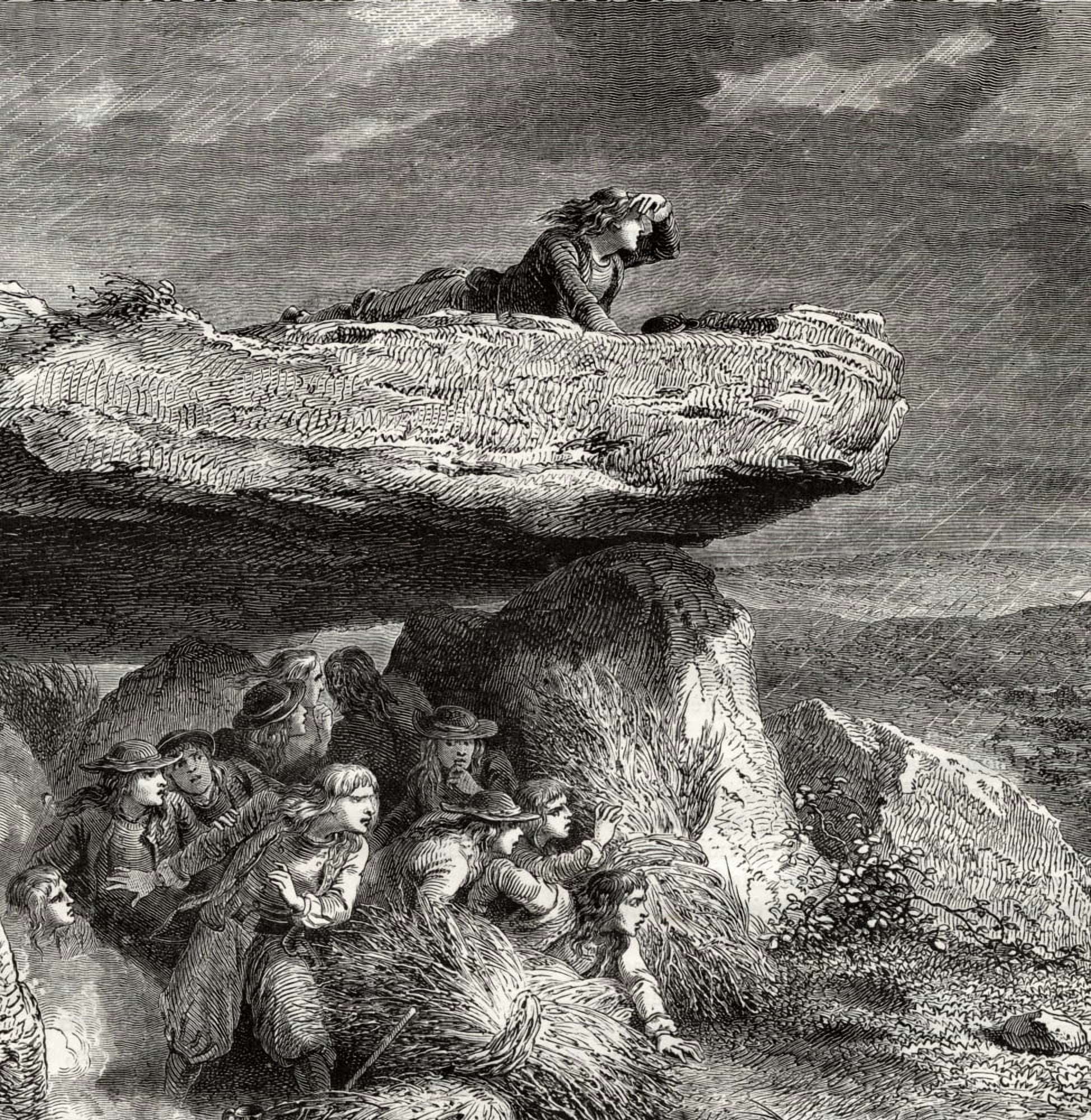 Chouannerie Counter Revolutionary Royalist Partisans During The French Revolution From Histoire De La Revolution Francaise By Louis Blanc Canvas Art - Ken Welsh Design Pics (15 x 15)