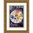 thumbnail image 1 of Choubrac, Alfred 13x18 Gold Ornate Wood Framed with Double Matting Museum Art Print Titled - Olympia/Ptits Quarts dHeure Revue, 1 of 4